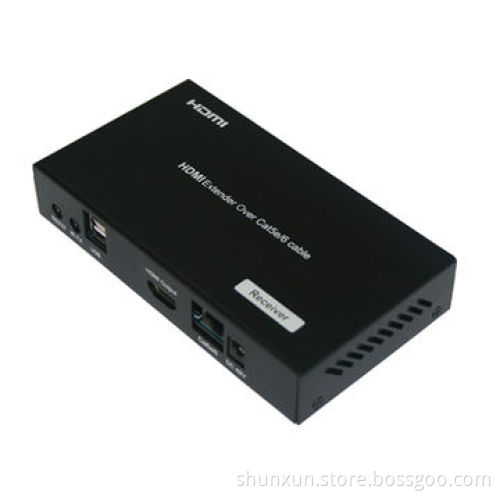 100m HD Base-T Extender with USB and Bi-direction POE, Supports 4Kx2K/CEC/3D/Ethernet/IRNew